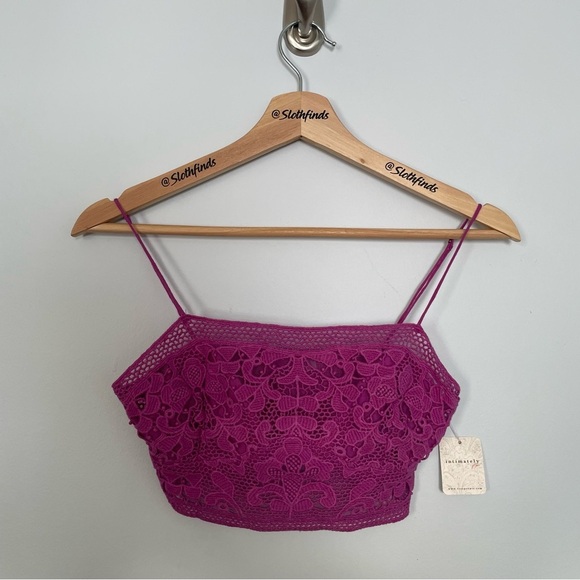 Free People Lyra Bralette- Dahlia Mauve- Size XS- NWT - Picture 10 of 11